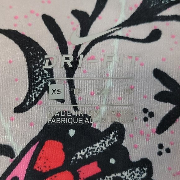 Nike Dri Fit Gray Floral Leggings Size XS - Picture 6 of 10